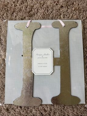 Pottery Barn Silver Letter "H"